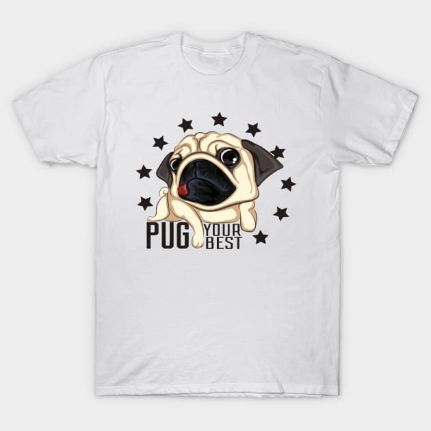 pug dog T-Shirt by amramna
